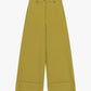 Pantaloni palazzo con risvolto ampio