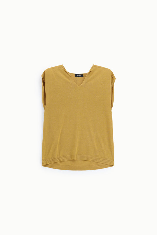 Gilet senza maniche con scollo a v
