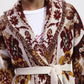 Cardigan stampato con cintura