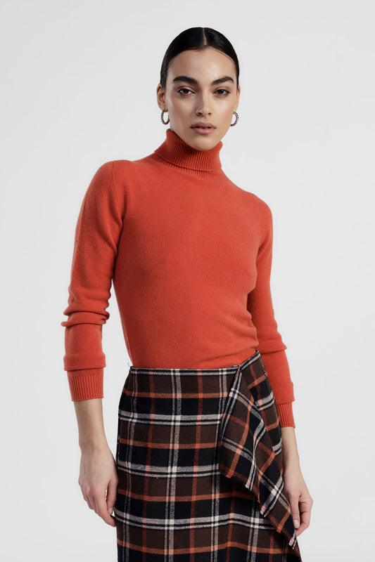 Maglione dolcevita donna vestibilità regolare