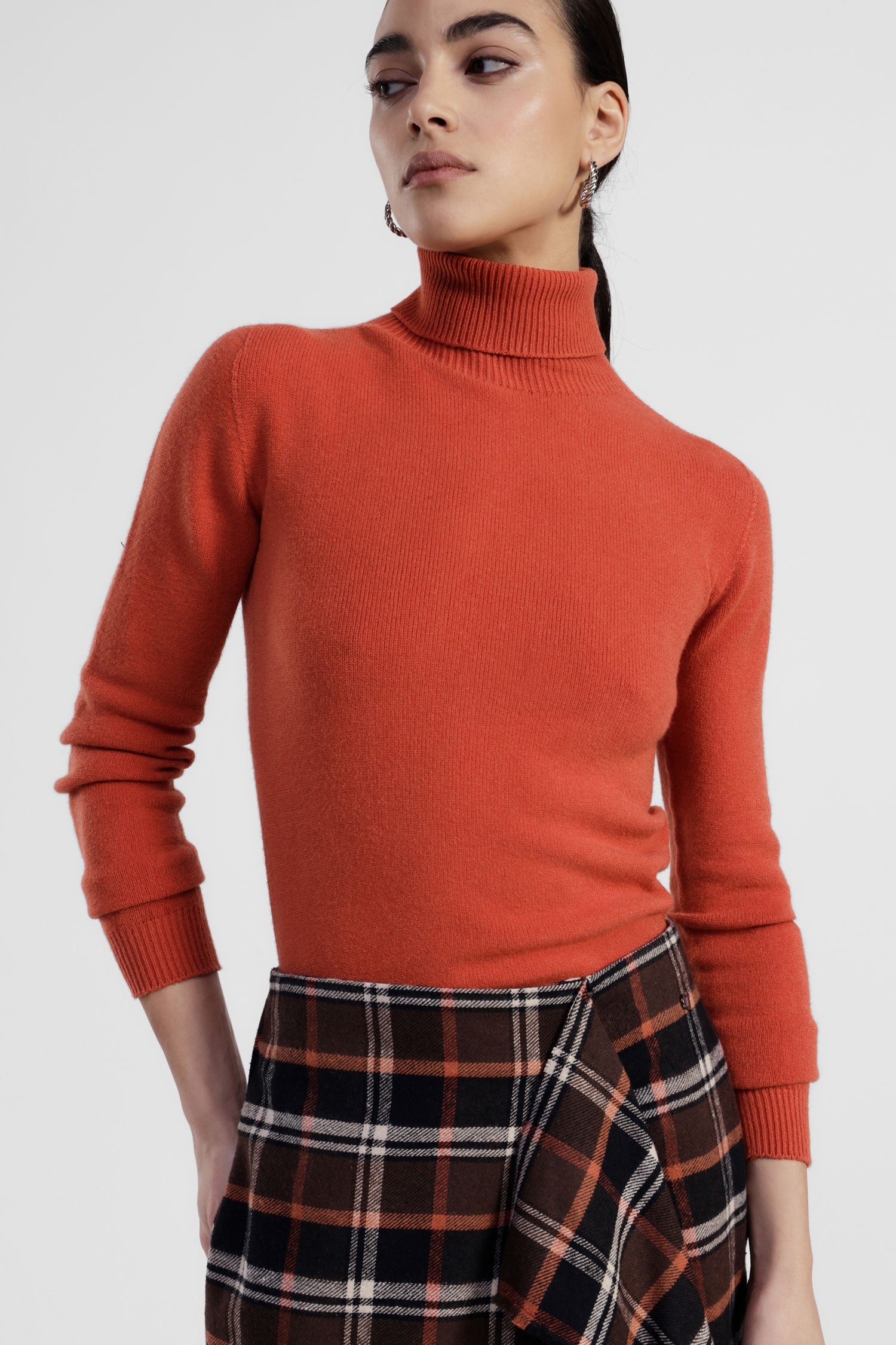 Maglione dolcevita donna vestibilità regolare