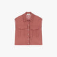 Camicia senza maniche con tasche