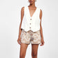 Shorts con stampa geometrica