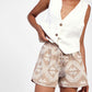 Shorts con stampa geometrica