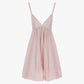 Vestito corto con spalline sottili