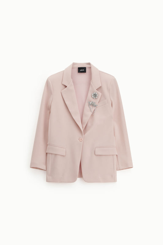 Blazer con dettagli decorativi