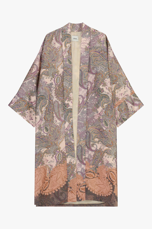 Kimono  duster fantasia paisley manica ampia