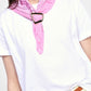 T-shirt manica corta con accessorio