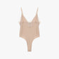 Body con spalline sottili e dettagli in pizzo