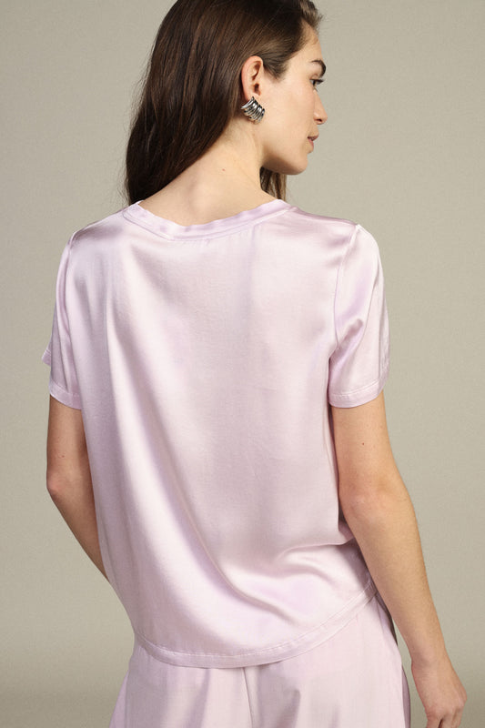 T-shirt a maniche corte taglio dritto