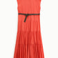 Vestito con cintura e colletto