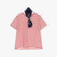 T-shirt a righe con maniche corte
