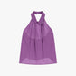 Camicia con colletto halter design