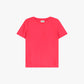 T-shirt satinata a maniche corte