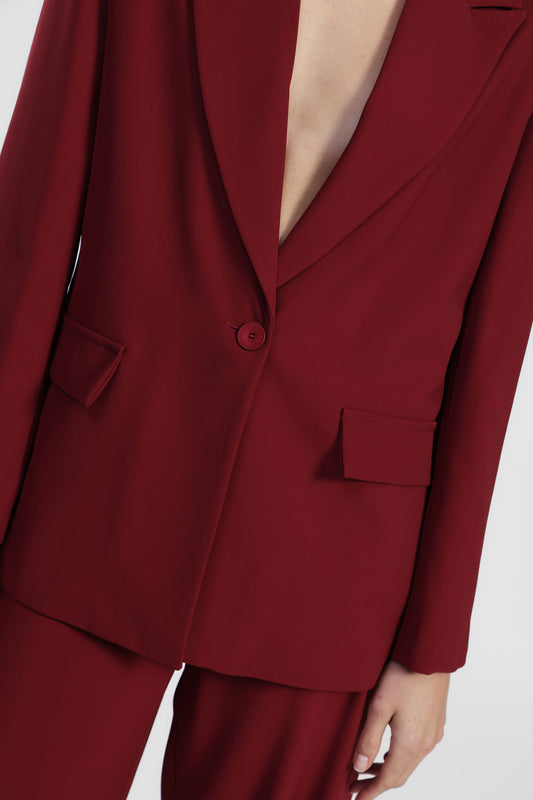 Completo giacca e pantaloni a gamba larga