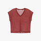 T-shirt v-collo maniche corte