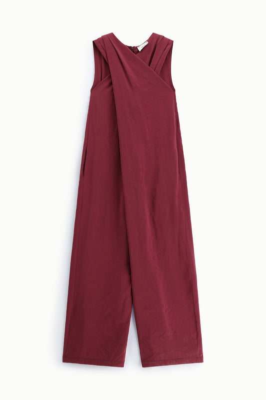 Jumpsuit senza maniche con dettaglio incrociato