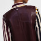 Vestito corto in similpelle con zip