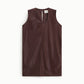 Abito corto smanicato con zip posteriore