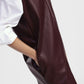 Abito corto smanicato con zip posteriore