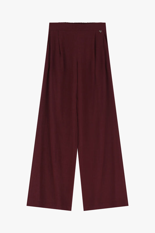 Pantaloni ampi a vita alta