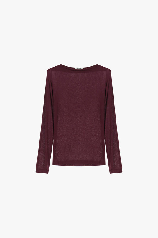 T-shirt manica lunga girocollo leggero