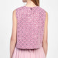 Gilet con dettagli intrecciati