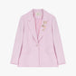 Blazer con dettagli floreali