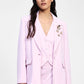 Blazer con dettagli floreali