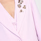 Blazer con dettagli floreali