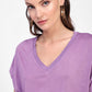 T-shirt v-collo maniche corte