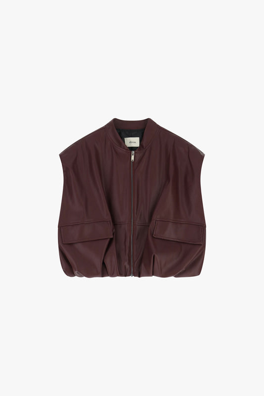 Gilet senza maniche con maxi tasche frontali