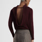 Maglione scollo posteriore collo ampio