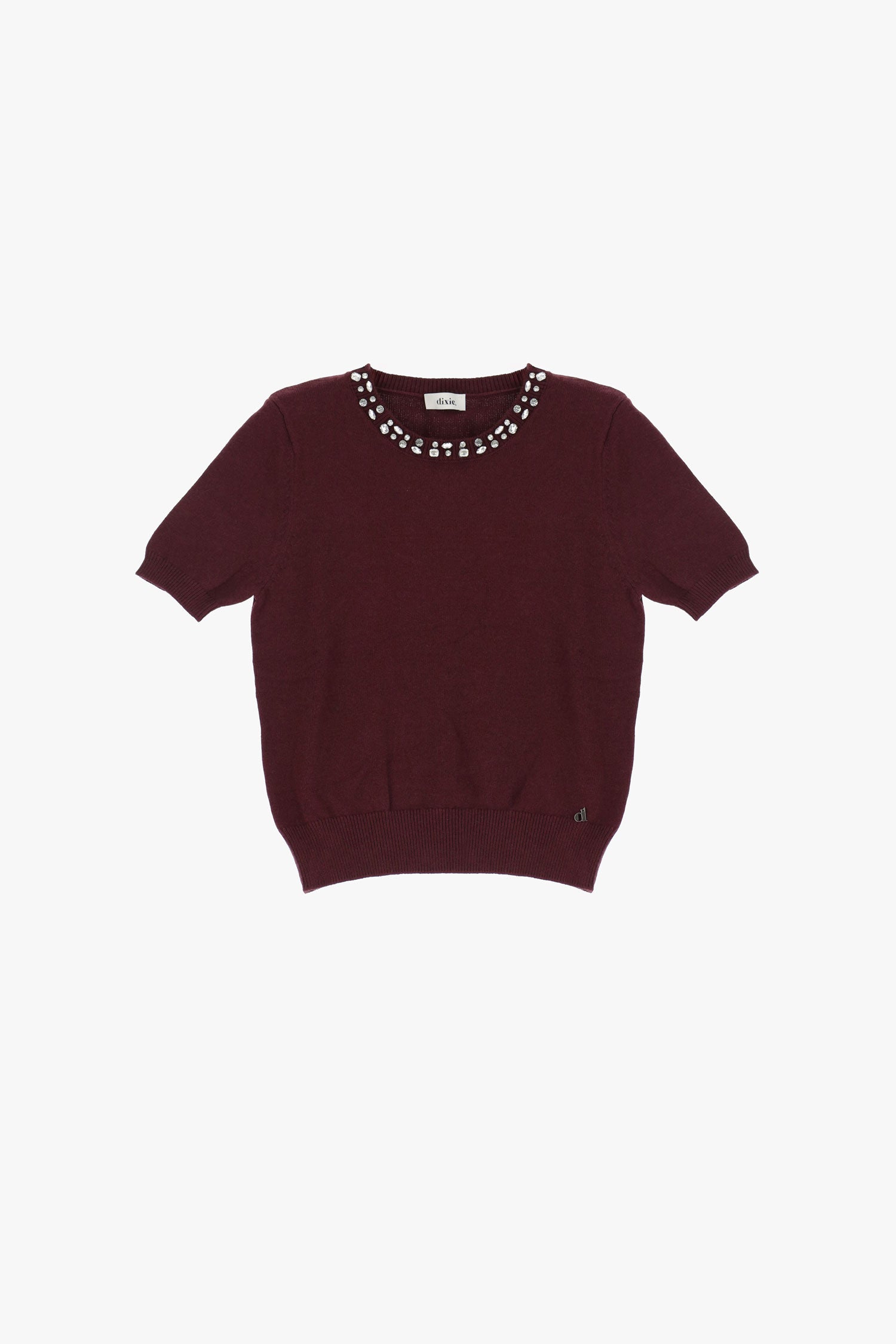 Sweater a maniche corte con dettaglio