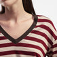 Maglia a maniche lunghe a righe