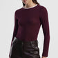 T-shirt manica lunga leggermente velata