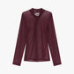 Maglia con drappeggio e collo alto