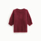 Maglione girocollo fit morbido manica 3/4 donna