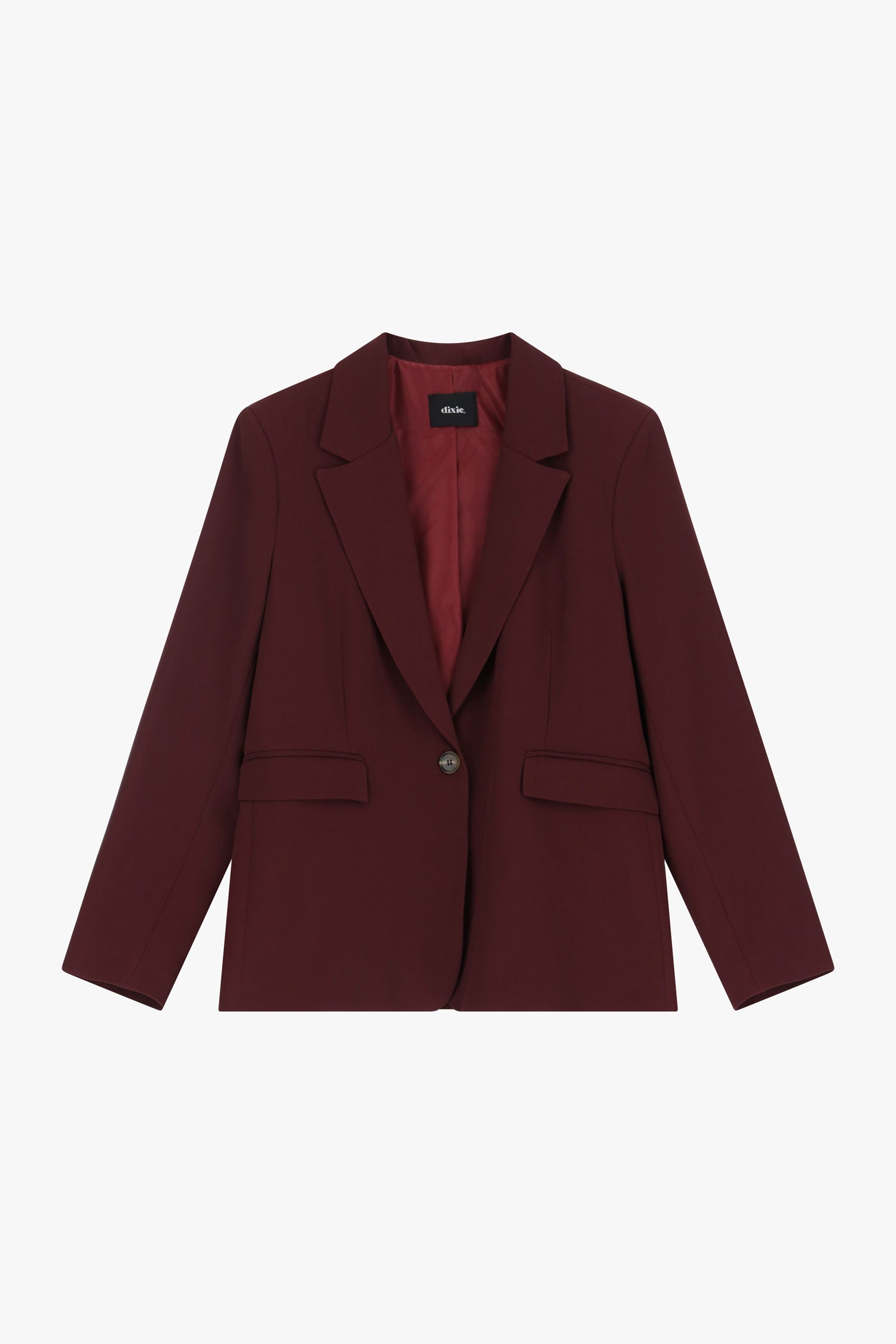 Giacca mono petto tessuto fluido