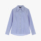 Camicia a righe con collo a punta