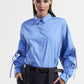Camicia con coulisse sulle maniche
