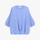 Maglione oversize maniche tre quarti collo giro