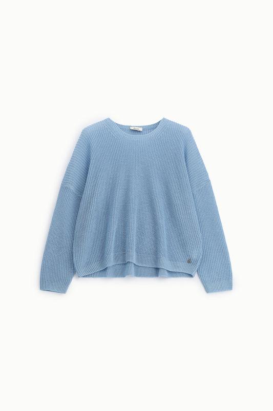 Maglione girocollo a maglia larga vestibilità rilassata