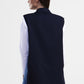 Gilet con tasche colorblock