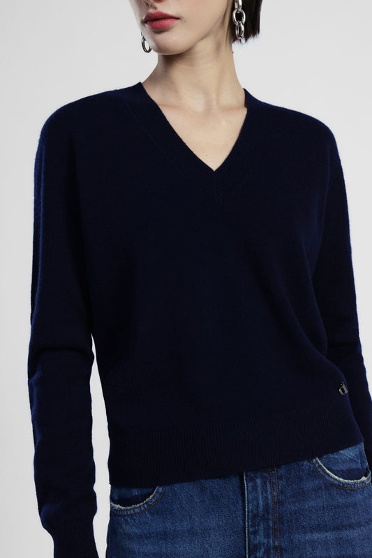 Maglione scollo a v vestibilità regolare