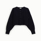 Cardigan con bottoni e maniche ampie