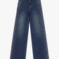Jeans a gamba ampia con applicazioni decorative