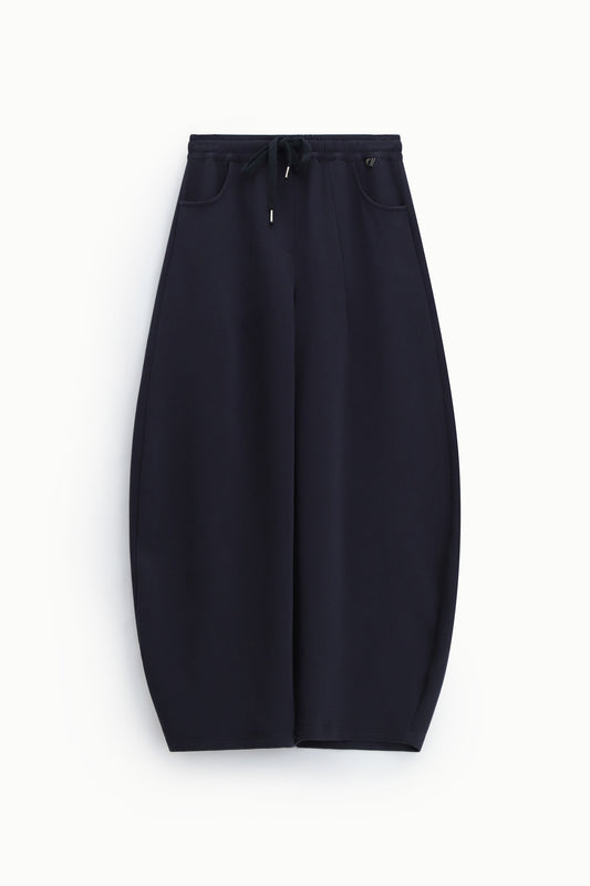 Pantaloni palazzo fit ampio con tasche e coulisse