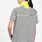 T-shirt a righe con maniche corte