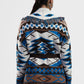 Cardigan con frange e cintura